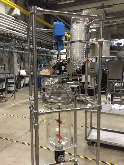 Complete glazen reactor 30 liter in EX uitvoering