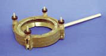 Flange clamp made of glassfibre polyester for lab flange DN 100