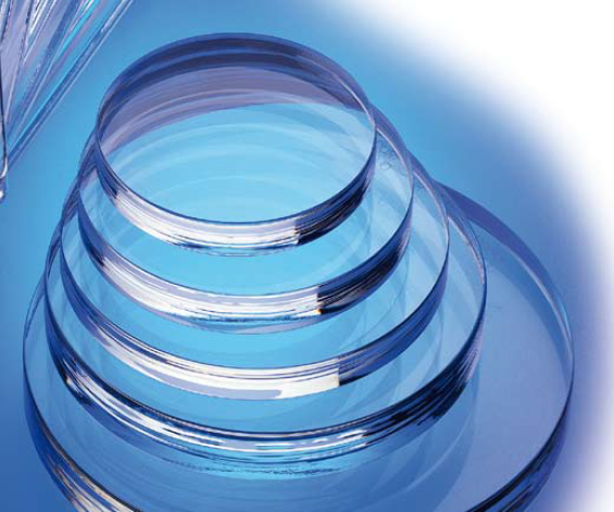Ronde kijkglazen in natronkalkglas (float glas) volgens DIN 8902, gehard