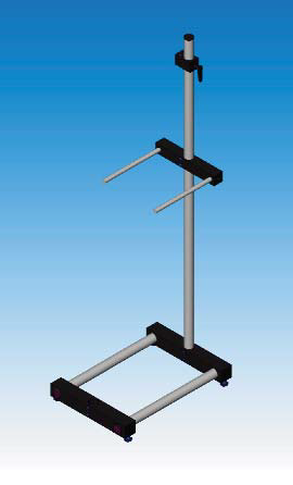 Table rack for glass reactors up to 5 litres, DN 120 - DN 200