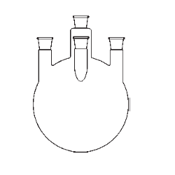 Four-neck round bottom flasks ST